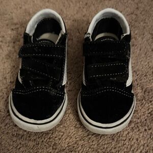 Vans Kids Black and White Sneakers
